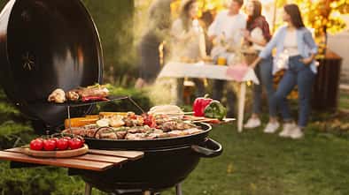 Grillfleisch auf einem Grill