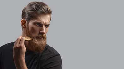 Bearded,Man,With,Hair,Beard,Brush.,Serious,Brutal,Bearded,Man