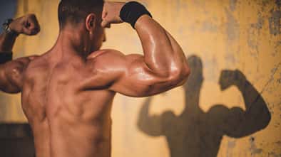Handsome muscular man