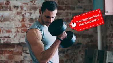 Unser Trainingsplan 'Fit mit Kurzhanteln ist jetzt 100% rabattiert.