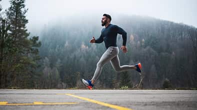 Joggen im Herbst und Winter 