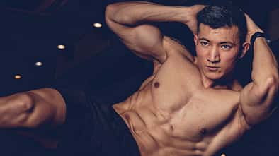 Man exercise at the gym