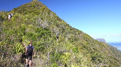 Am Ruhetag testet Kollege Marco das Trekking-Angebot von Mauritius