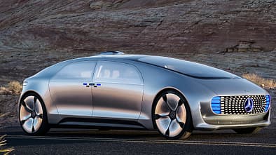 Sieht so die Zukunft der Mobilität aus? Raumschiff auf vier Rädern: Der F 015 von Mercedes-Benz