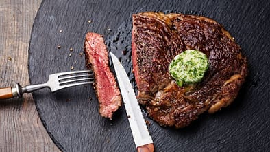 Steak mit Butter