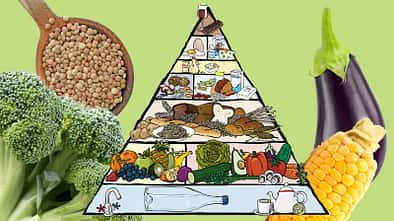 Die VEBU Eenährungspyramide hilft beim Einstieg in ein vegetarisch-veganes-Leben