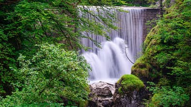 Wasserfall in der Rappenlochschlucht