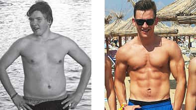 Tom hat abgenommen: Vorher wog er 103 Kilo und nachher 85 Kilo