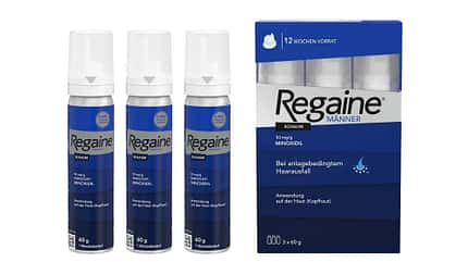 REGAINE Männer Schaum stoppt erblich bedingten Haarausfall REGAINE Männer Schaum stoppt erblich bedingten Haarausfall