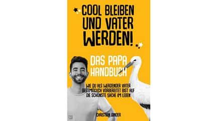 Cover-Foto mit Autor und Storch Cover-Foto mit Autor und Storch