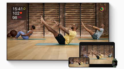 Fitness Plus ist nahezu perfekt mit den Produkten von Apple vernetzt Fitness Plus ist nahezu perfekt mit den Produkten von Apple vernetzt