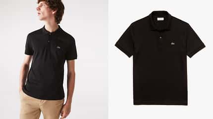 Schwarzes T-Shirt Sommer 2022 / Lacoste Polo Schwarzes T-Shirt Sommer 2022 / Lacoste Polo