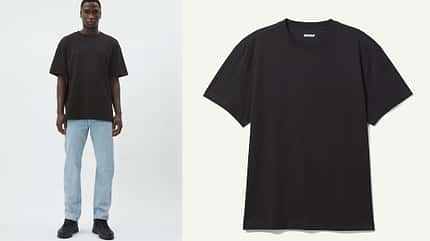 Schwarzes T-Shirt Sommer 2022 / Weekday Schwarzes T-Shirt Sommer 2022 / Weekday