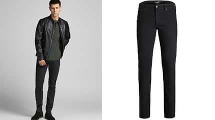 Schwarze Jeans Herbst 2022 / Jack & Jones Schwarze Jeans Herbst 2022 / Jack & Jones