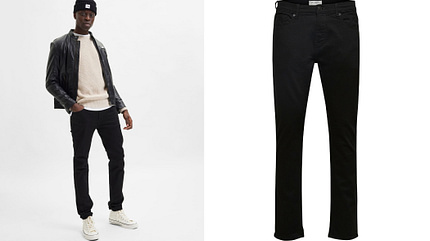 Schwarze Jeans Herbst 2022 / Selected Homme Schwarze Jeans Herbst 2022 / Selected Homme