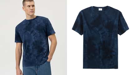 Mann im T-Shirt (blau)