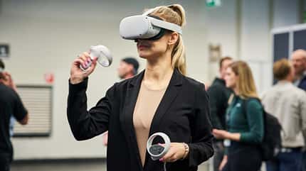 Virtual Reality Brille auf der FIBO 23 Virtual Reality Brille auf der FIBO 23