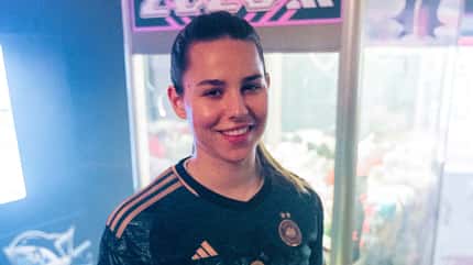 Frauen-Fußball, Lena Oberdorf, WM; Nationalspielerin Fußballerin Lena Oberdorf im Portrait