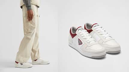 Sneaker für Männer Ü40 / Downtown Sneaker aus Re-Nylon von Prada
