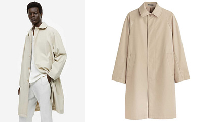Übergangsjacken für Männer / Sommer 2023 / H&M Trenchcoat