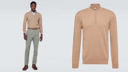 Quiet Luxury für Männer / Herbst 2023 / Brunello Cucinelli Stricktroyer