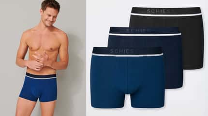 Mode-Basics für Männer ab 40 / Herbst 2023 / Schiesser Shorts 3er-Pack