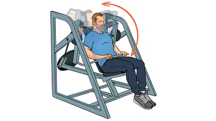 Auch mit 76 Jahren achtet Schwarzenegger noch auf seine Bauchmuskulatur. Da hilft die Überzug-Maschine Auch mit 76 Jahren achtet Schwarzenegger noch auf seine Bauchmuskulatur. Da hilft die Überzug-Maschine