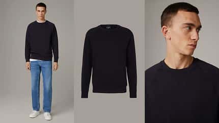 Mode-Basics für Männer / Herbst 2023 / Strellson Crewneck Sweater