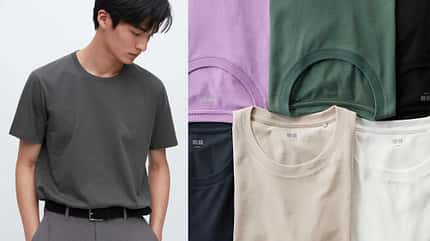 Modebasics für Männer / Herbst 2023 / Uniqlo 100 % SUPIMA BAUMWOLLE T-SHIRT