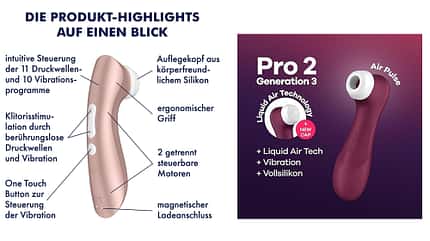 Das wohl beliebteste Toy bei den Frauen: Der Satisfyer. Das wohl beliebteste Toy bei den Frauen: Der Satisfyer.