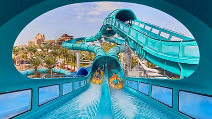 Eine der vielen Rutschen des Wasserparks Aquaventure Eine der vielen Rutschen des Wasserparks Aquaventure