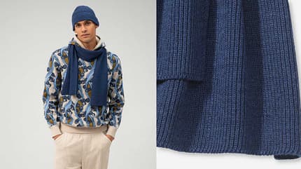 Beanies für Männer / Winter 2024 / Schal-Mützen-Set Olymp
