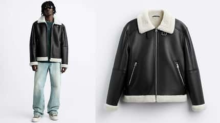 Winterjacken für Männer / Winter 2024 / Zara Doubleface-Jacke