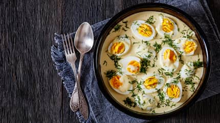 Senfeier sind nicht nur lecker, sondern auch schnell und einfach zubereitet Senfeier sind nicht nur lecker, sondern auch schnell und einfach zubereitet