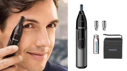 Augenbrauen zupfen / Philips / Nose trimmer series 3000