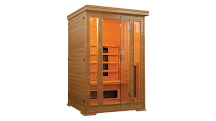 Diese Sauna sorgt nicht nur für eine langanhaltende Wärme, sondern passt auch in jedes Heim.