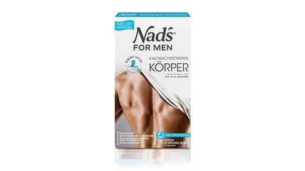 Haarentfernung bei Männern / Sommer 2024 / Nad for Men Kaltwachsstreifen