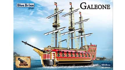 Mit diesem Schiff von BlueBrixx segelst du in dein nächstes Piratenabenteuer. Mit diesem Schiff von BlueBrixx segelst du in dein nächstes Piratenabenteuer.