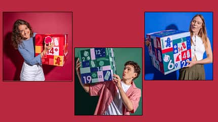 Den Adventskalender von MyMuesli gibt es in 3 verschiedenen Ausführungen.