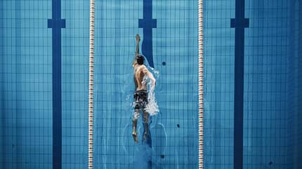 muscular,freestyle,jib,activity,strength,competition,determinati Aerial,Top,View,Male,Swimmer,Swimming,In,Swimming,Pool.,Professional