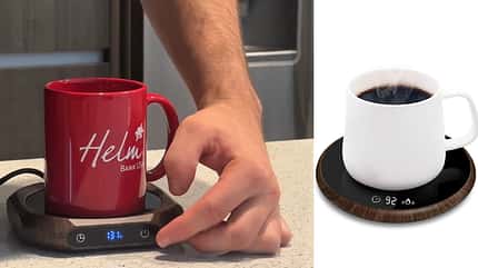 Mit dem beheizbarem Untersetzer wird der Kaffee oder Tee nie wieder kalt. Mit dem beheizbarem Untersetzer wird der Kaffee oder Tee nie wieder kalt.