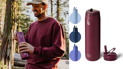 Die isolierte Edelstahlflasche von bottlebottle ist perfekt für Sportler*innen und Outdoorfans. Die isolierte Edelstahlflasche von bottlebottle ist perfekt für Sportler*innen und Outdoorfans.