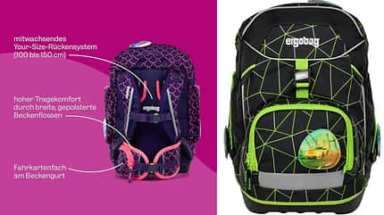 Schulrucksäcke von Ergobag punkten mit ihrer Ergonomie.
