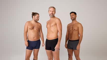 Die waschbaren Boxershorts von TENA helfen dir bei leichter Blasenschwäche.

