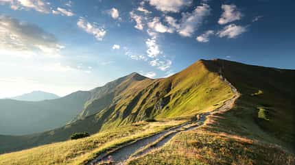 sunshine,clouds,color,natural,view,massif,colorful,space Trial to the peak in Tatra Mountains