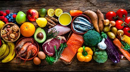 viele frische Paleo-Lebensmittel viele frische Paleo-Lebensmittel