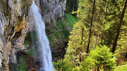 johannes,johannes waterfall,single drop,obertauern,tauern,johannes wasserfall,salzburg state Johanneswasserfall in Obertauern mountains, Austria