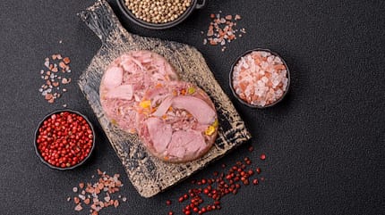 Wurst auf einem Brett Wurst auf einem Brett