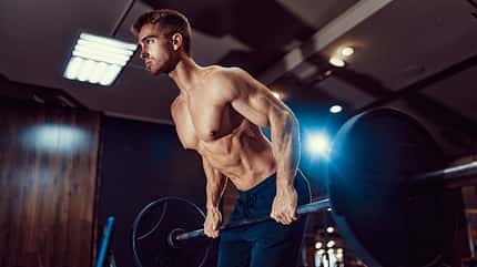 muscular,strong,beauty,strength,young,caucasian,back,exercise,tr Man,Doing,Heavy,Weight,Exercise,For,Back.,Pain,And,Gain.