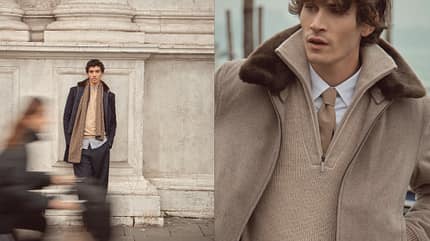 Models in Venedig beim Shooting der bugatti HW 25 Kollektion